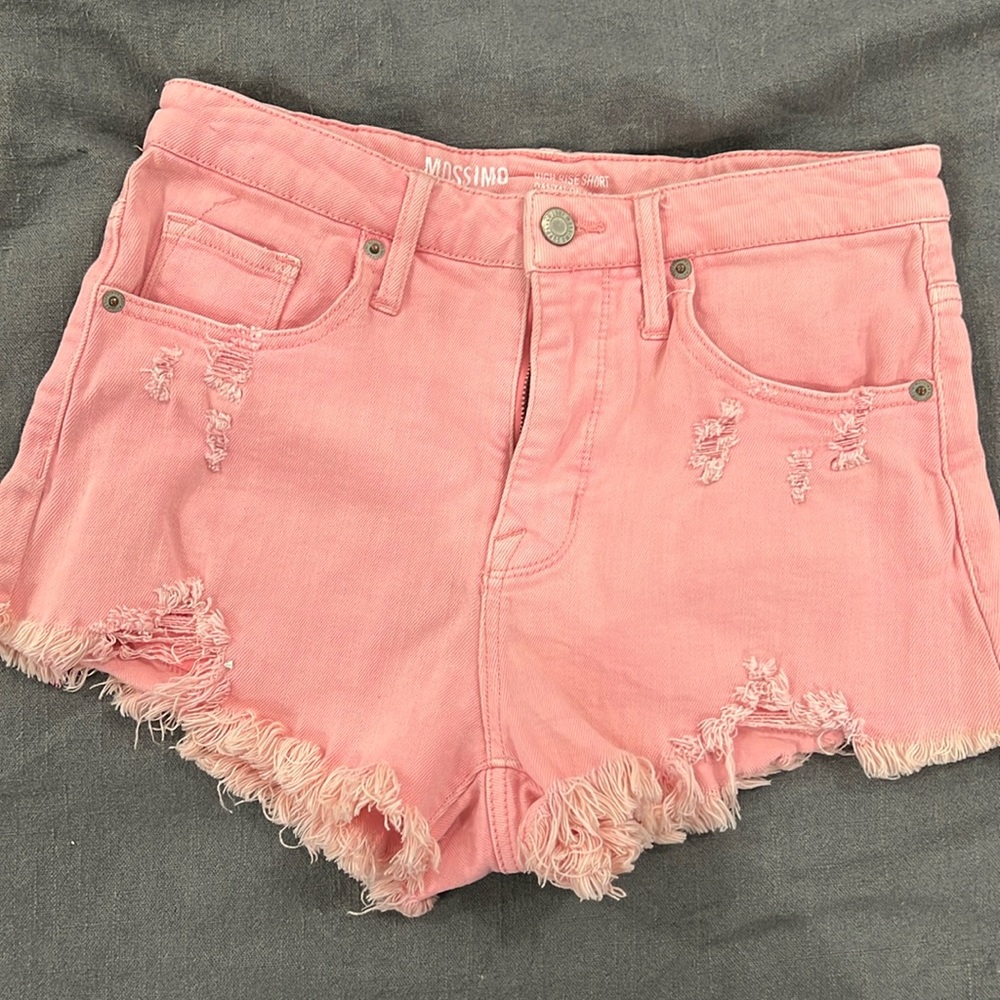 Pink jean short